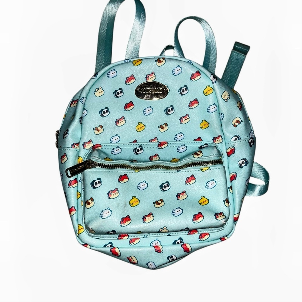CLAIRE'S ANNIROLZ MINI BACKPACK BAG light blue 10” x 8”
